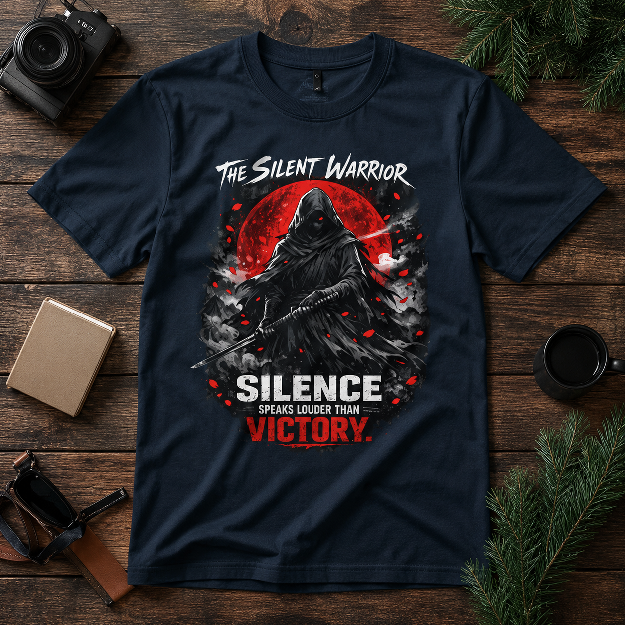 The Silent Warrior – Premium Anime-Inspired Oversized Unisex T-Shirt